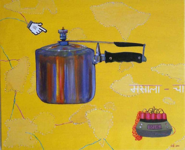 770x624 Saatchi Art Cooker Painting By Swati Gupta - Cooker Painting