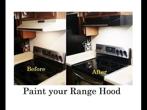 480x360 How To Paint Your Old Range Stove Hood - Cooker Painting