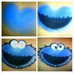 236x236 Elmo Face Painting. Kids Activities, Family Fun. Durbin Crossing - Cookie Monster Face Painting