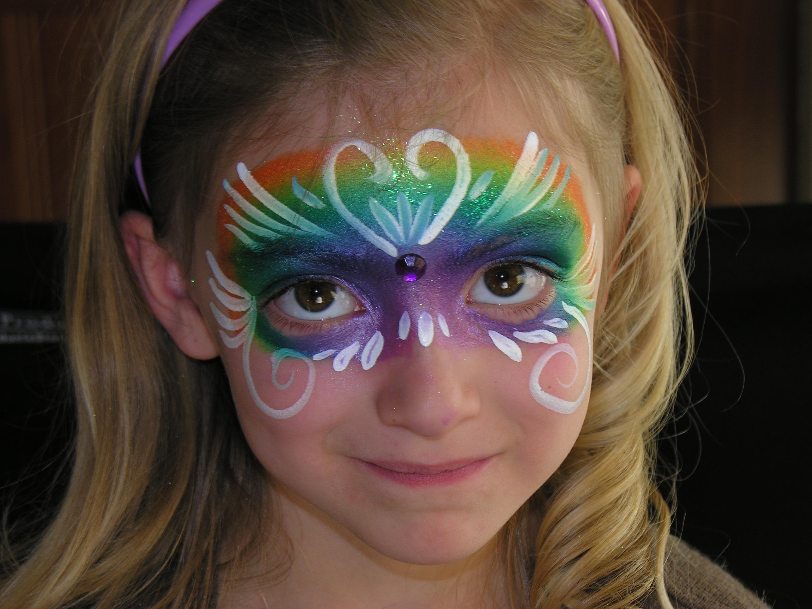 3264x2448 Face Paint Mask The Painted Otter - Cookie Monster Face Painting