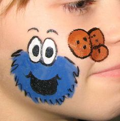 236x238 25 Best Sesame Street Costumes Images On Sesame Street - Cookie Monster Face Painting