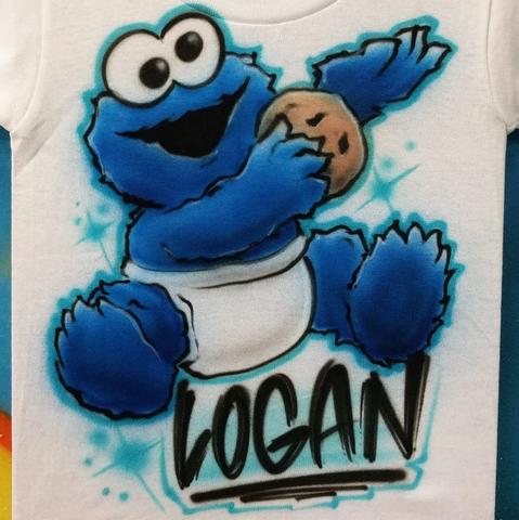 479x480 Cookie Monster - Cookie Monster Painting