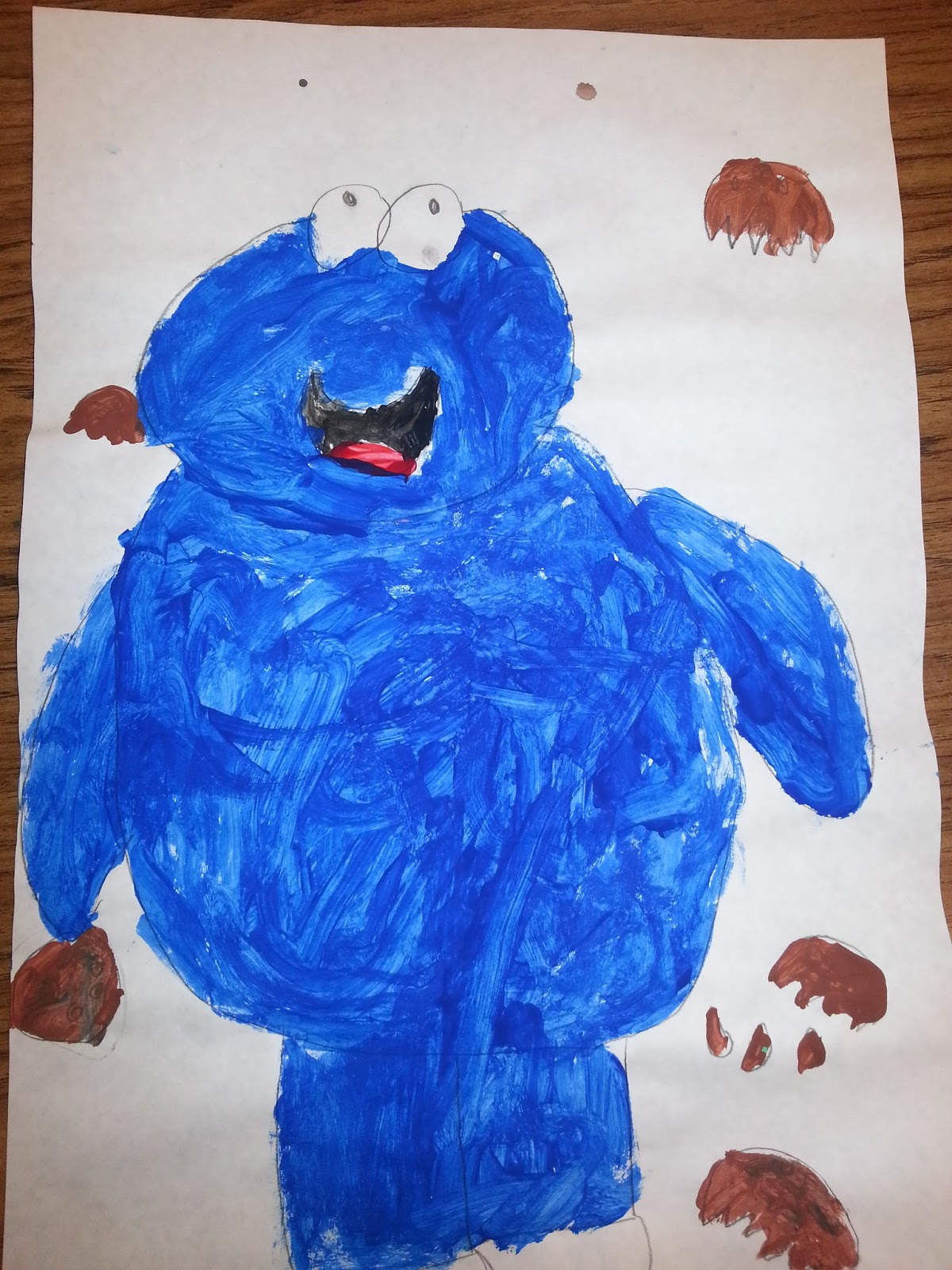1200x1600 Smarty Cookie Monster Painting - Cookie Monster Painting