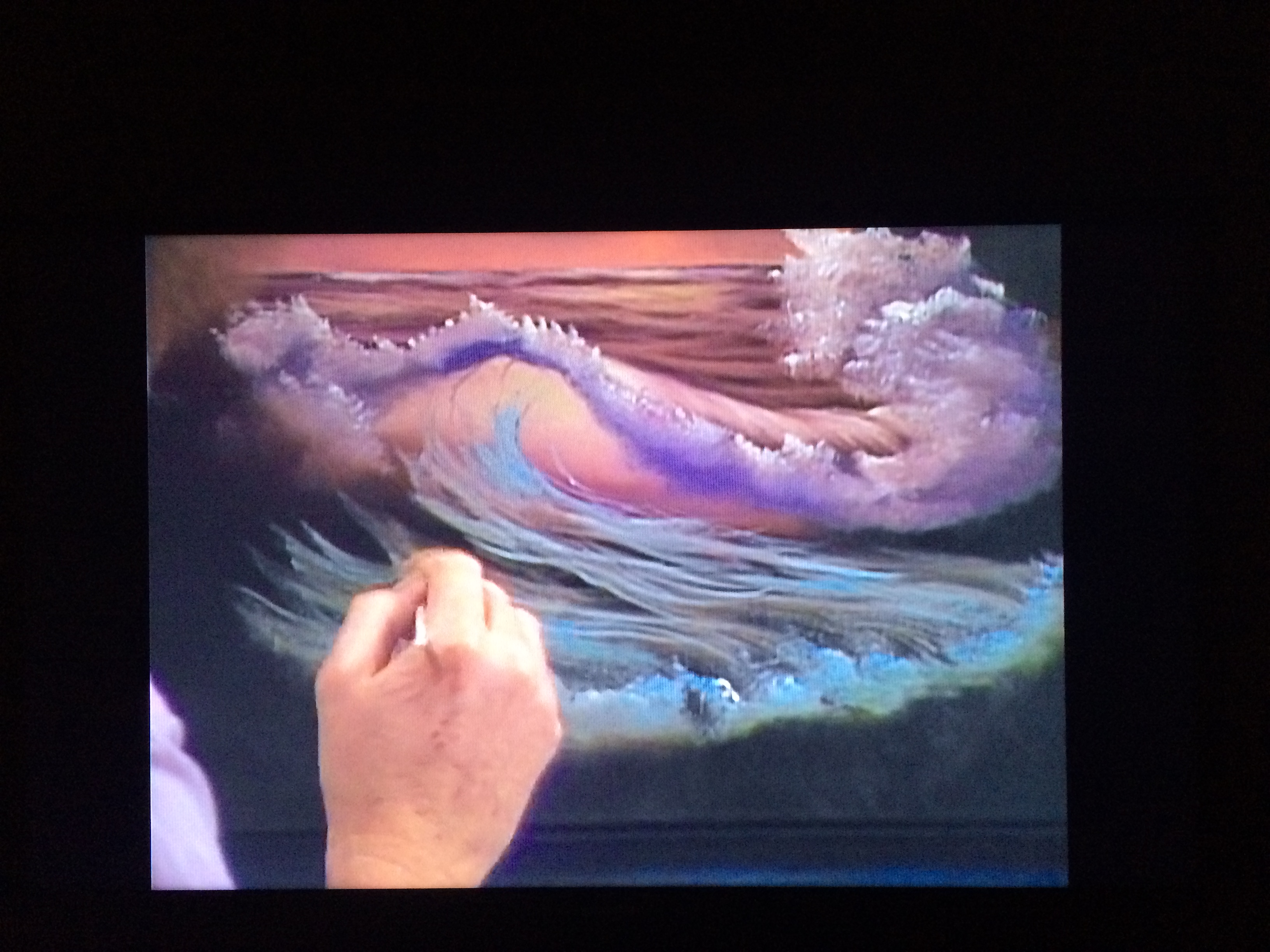 3264x2448 Bob Ross Paints The Cookie Monster. - Cookie Monster Painting