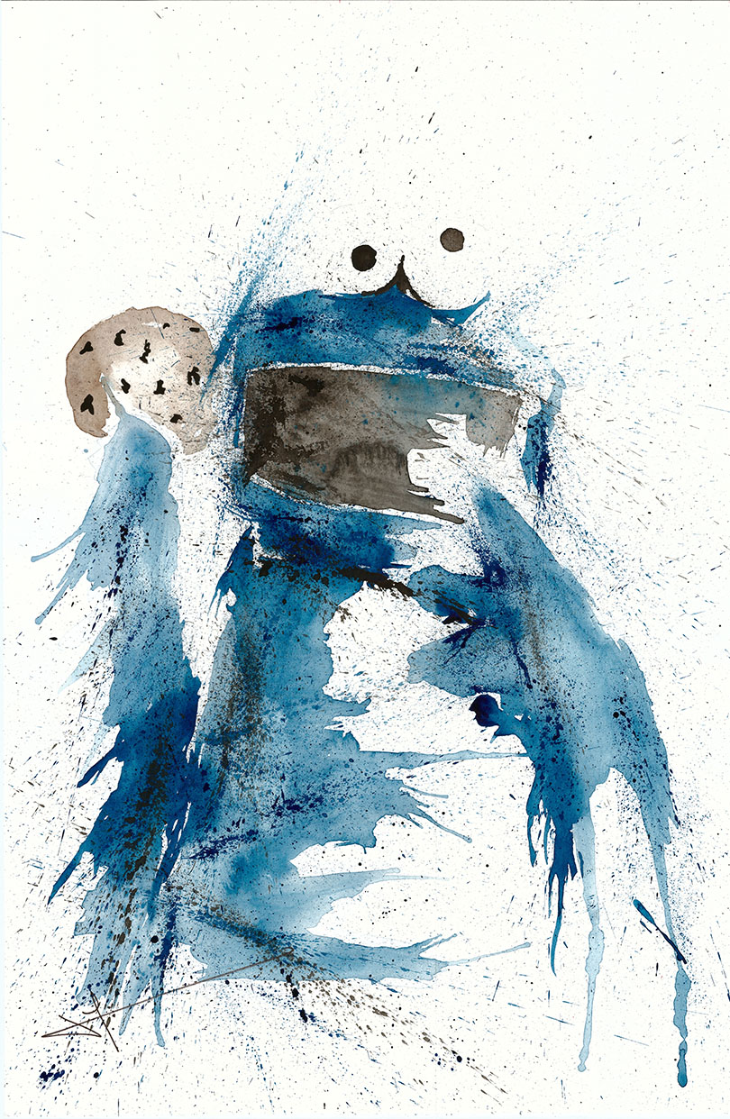 810x1242 Cookie Monster - Cookie Monster Painting