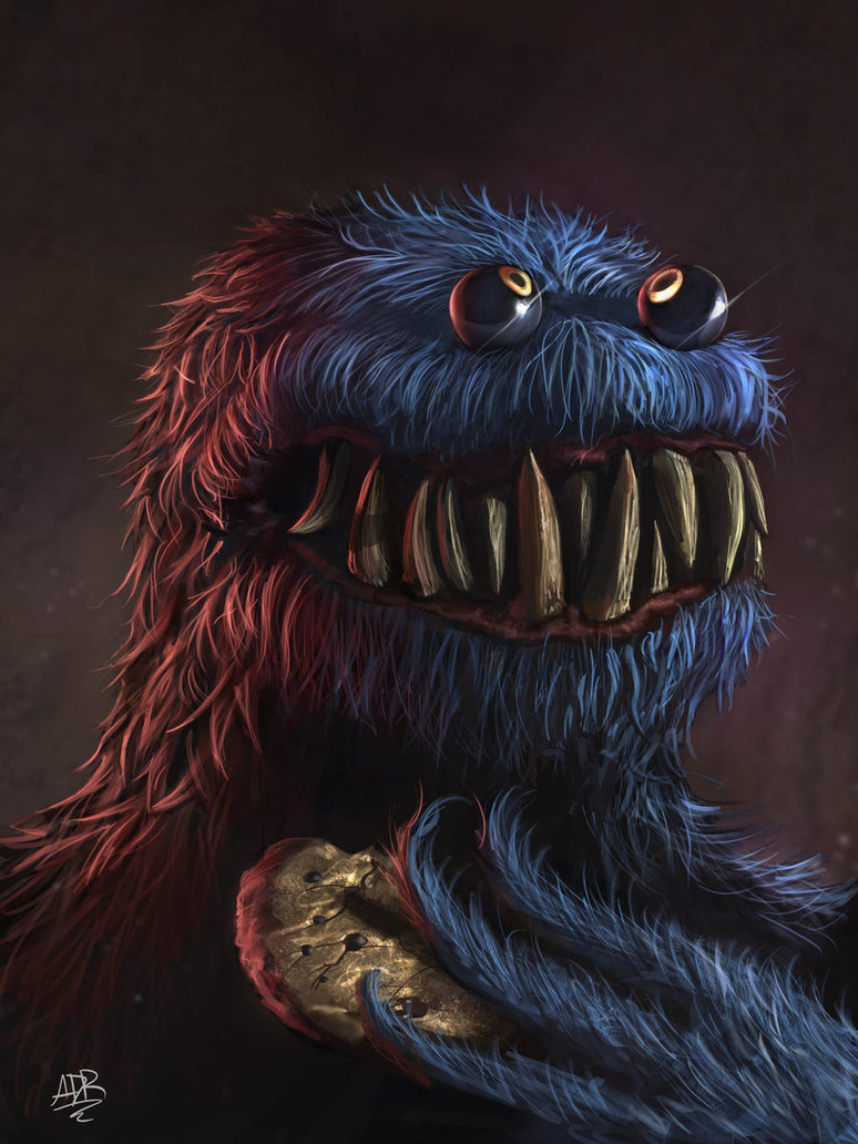 774x1032 Cookie Monster! By Xxadrxx - Cookie Monster Painting