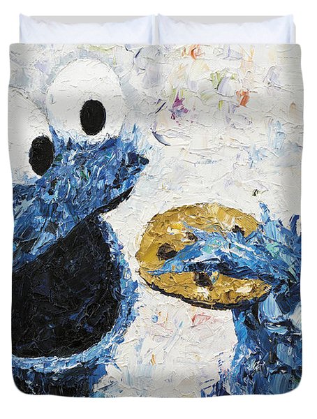 454x600 Cookie Monster Duvet Covers Fine Art America - Cookie Monster Painting