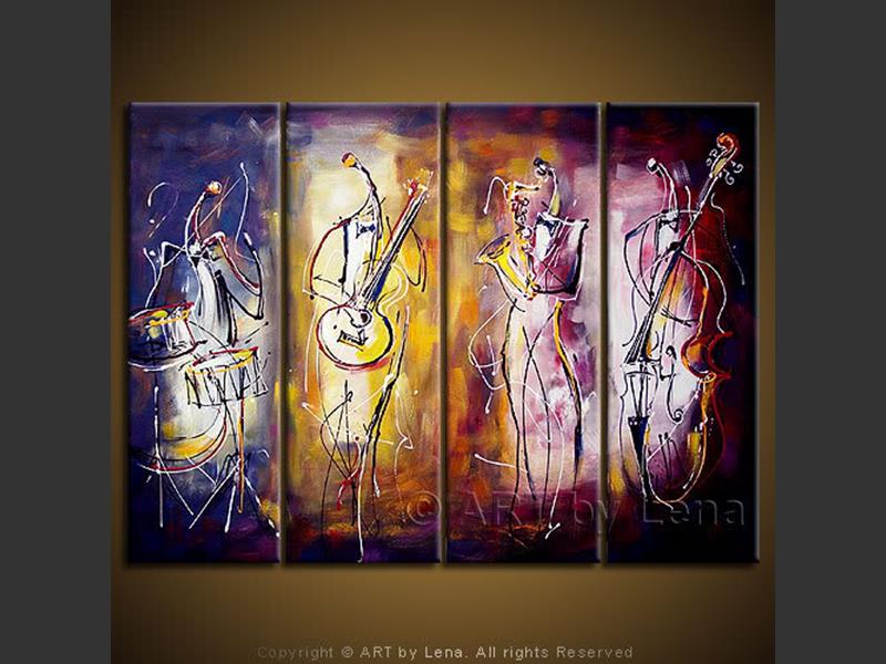 800x600 Cool Jazz Art By Lena - Cool Art Painting
