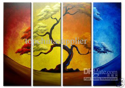 400x283 2018 Art Modern Abstract Oil Painting On Canvas Tree Abstraction - Cool Art Painting