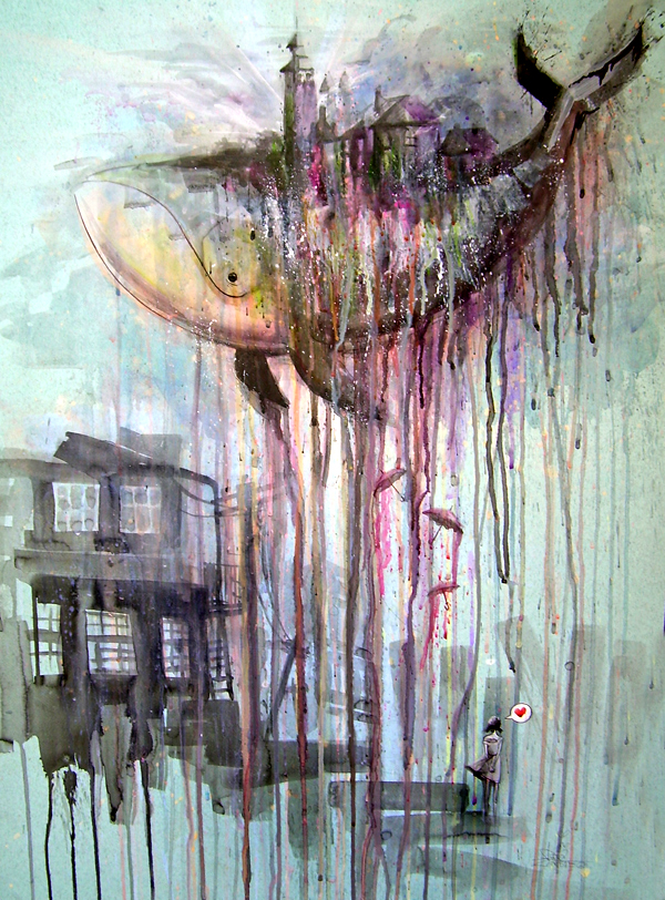 600x812 Whale By Lora Zombie - Cool Art Painting