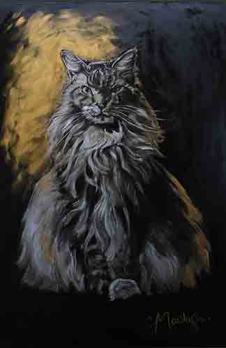 324x500 Cool Cat Canvas And Camera - Cool Cat Painting