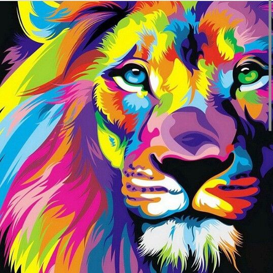 538x539 Pin By Cristian On Lion Lions - Cool Lion Painting