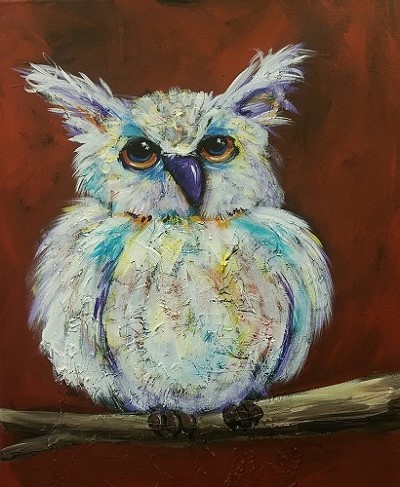 400x487 Workshop 19th Annual Snow Goose Festival - Cool Owl Painting