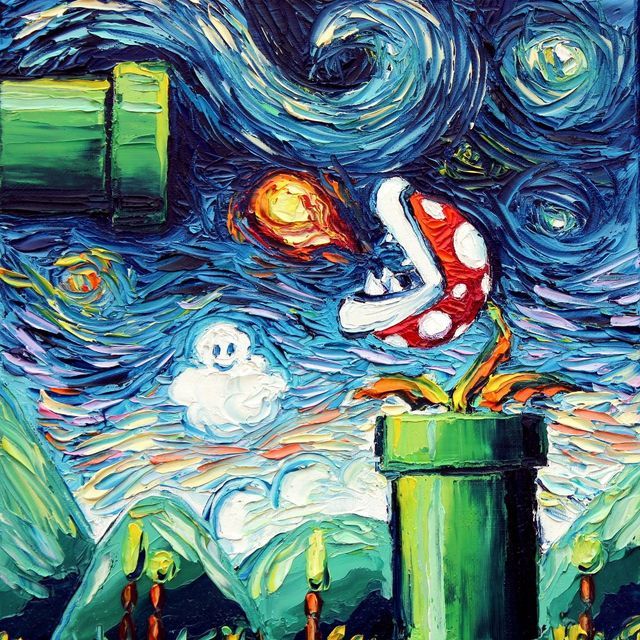 640x640 Van Gogh's Most Famous Paintings Meet Pop Culture Icons - Cool Painting