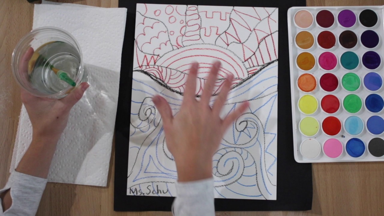 1280x720 Lucy Loves Art Warm And Cool Colors Sunset Painting - Cool Painting Colors