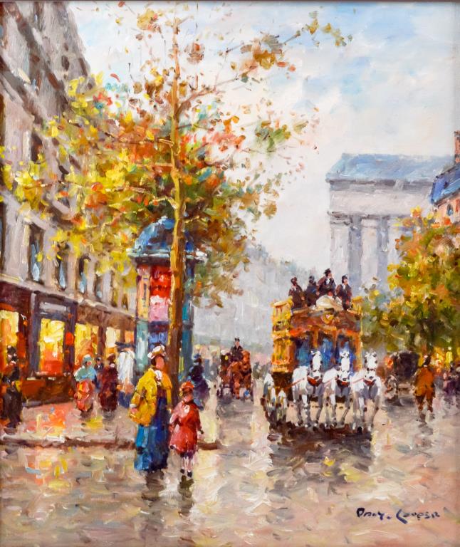 646x768 Dany Cooper (20th C.) Street Scene Oil Painting - Cooper Artist Painting