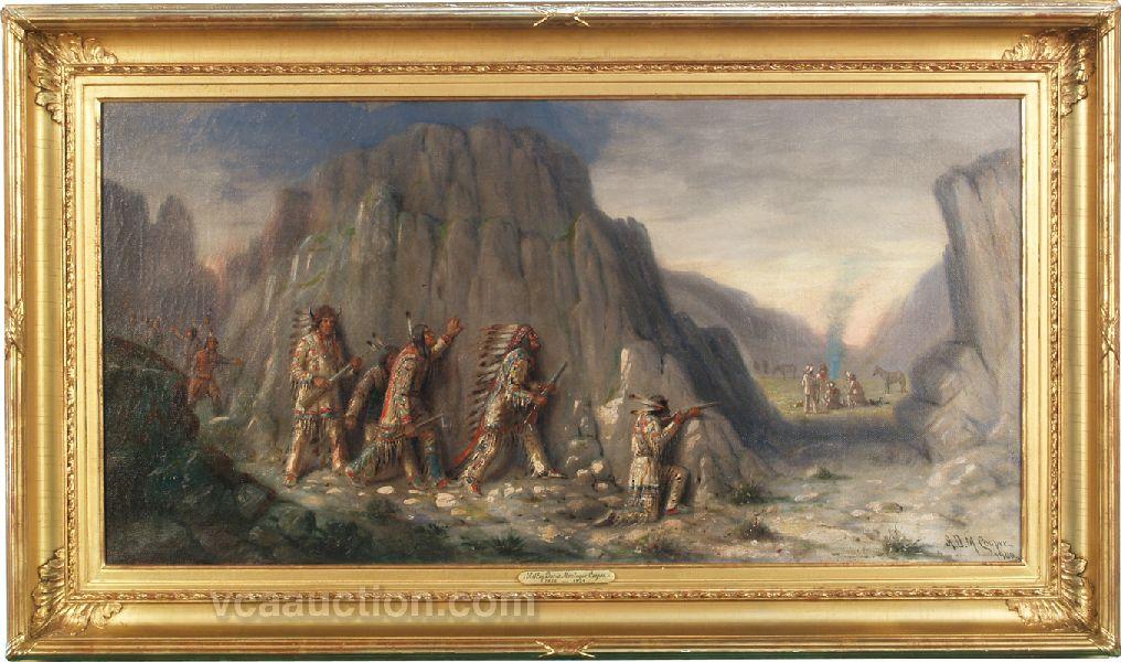 1016x600 Original A.d.m. Cooper Oil Painting On Canvas, - Cooper Painting