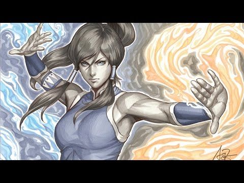 480x360 Korra (Avatar) Copic Markers Painting - Copic Marker Painting