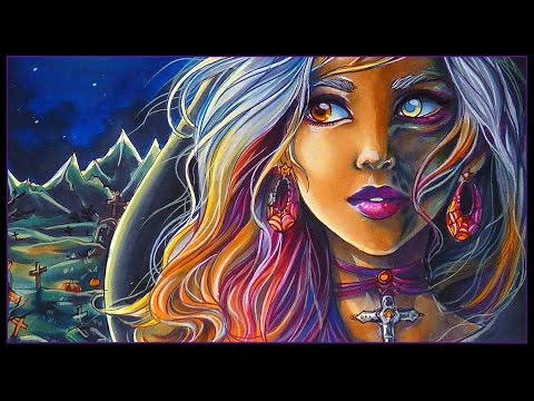 480x360 Shadow's Daughter - Copic Marker Painting
