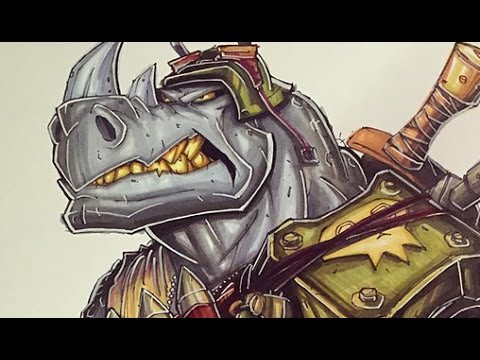 480x360 Speed Paint Teenage Mutant Ninja Turtles - Copic Painting