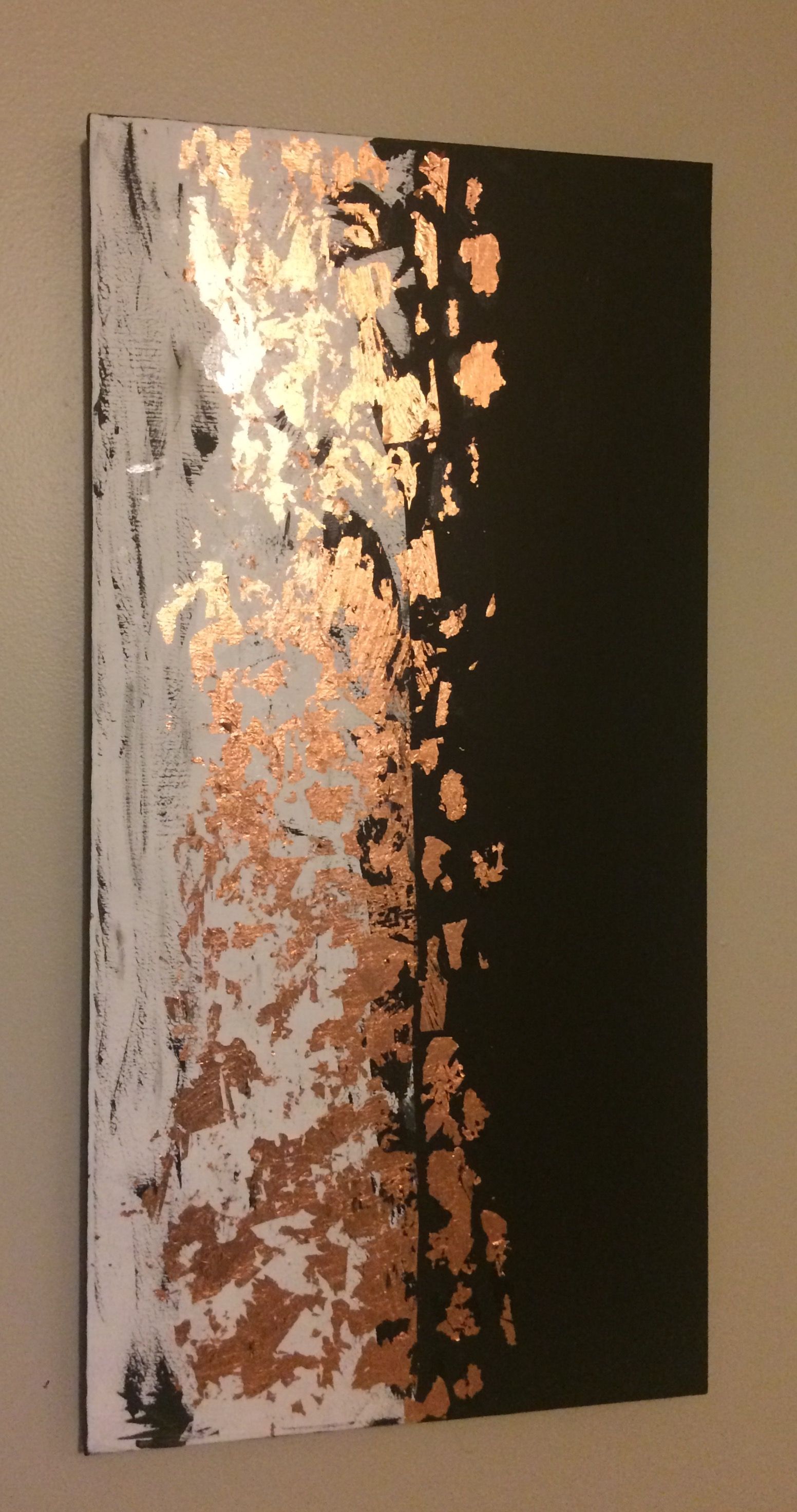 1552x2944 Copper Leaf Gold Leaf Painting I Made You Can Use Any Color - Copper Painting
