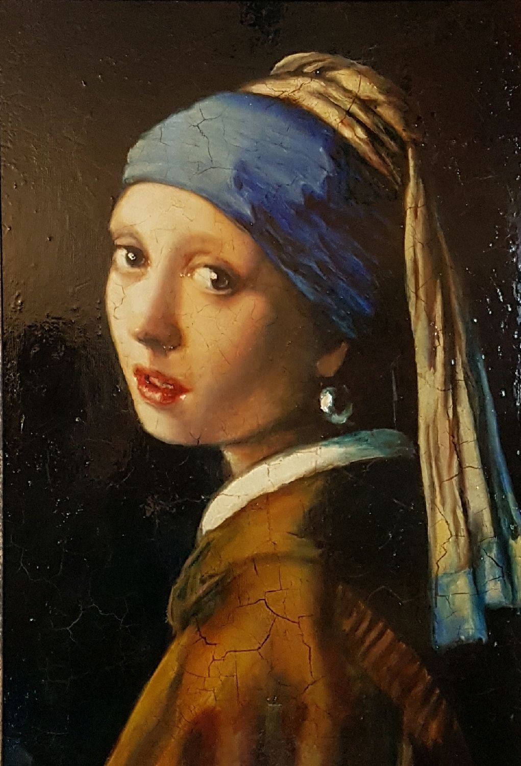 1021x1500 Girl With A Pearl Earring. Copy. Oil Painting Shopline - Copy Painting