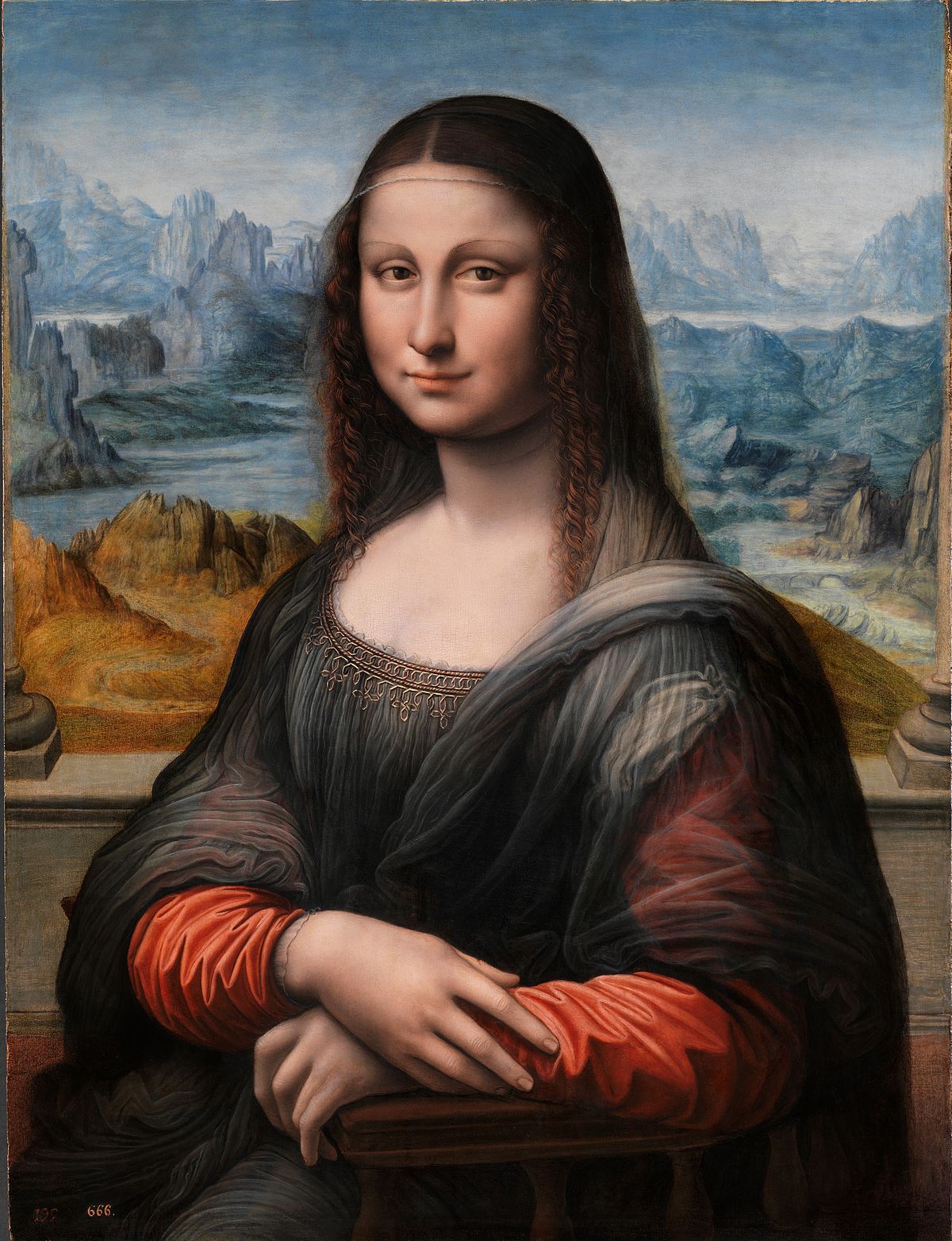 1200x1563 Mona Lisa (Prado's Version) - Copy Painting