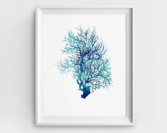 340x270 Coral Art Etsy - Coral Painting