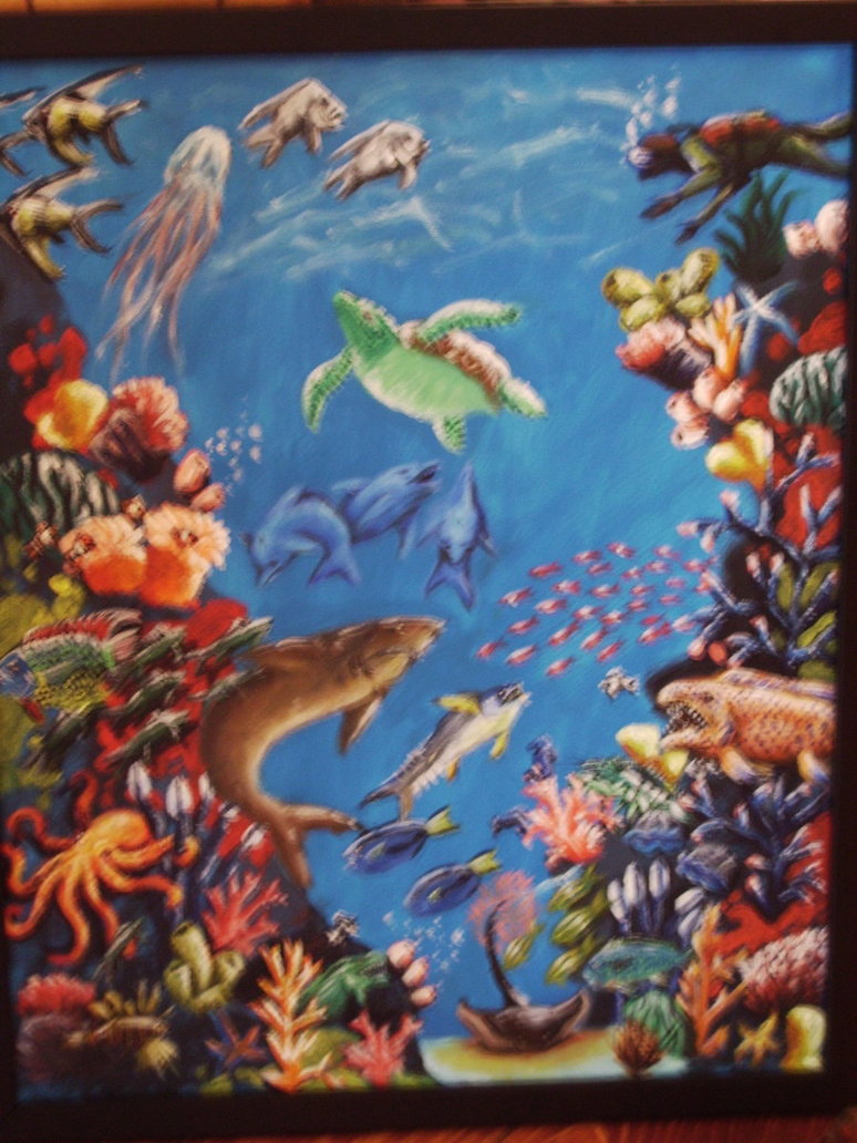 774x1032 Coral Reef Painting By Xxcystalthewolfxx - Coral Painting