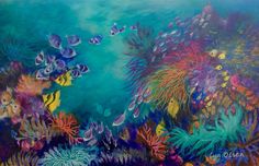 236x152 Watercolor Painting Coral Reef Dreams 2 Life Of Art - Coral Reef Watercolor Painting