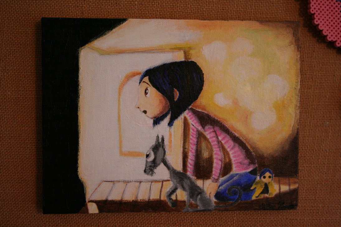1095x730 Coraline Painting By Zzoffer - Coraline Painting