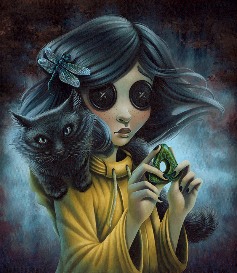 800x923 If She Loses The Art Of Shannon Bonatakis - Coraline Painting