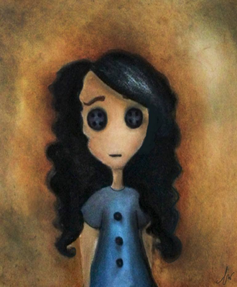 770x930 Saatchi Art Janie As Coraline Painting By Ashley Wilt - Coraline Painting
