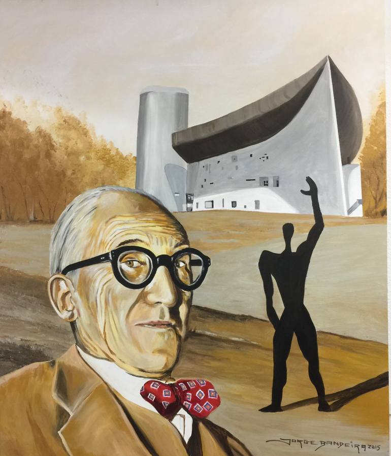 770x898 Saatchi Art Le Corbusier Painting By Jorge Bandeira - Corbusier Painting