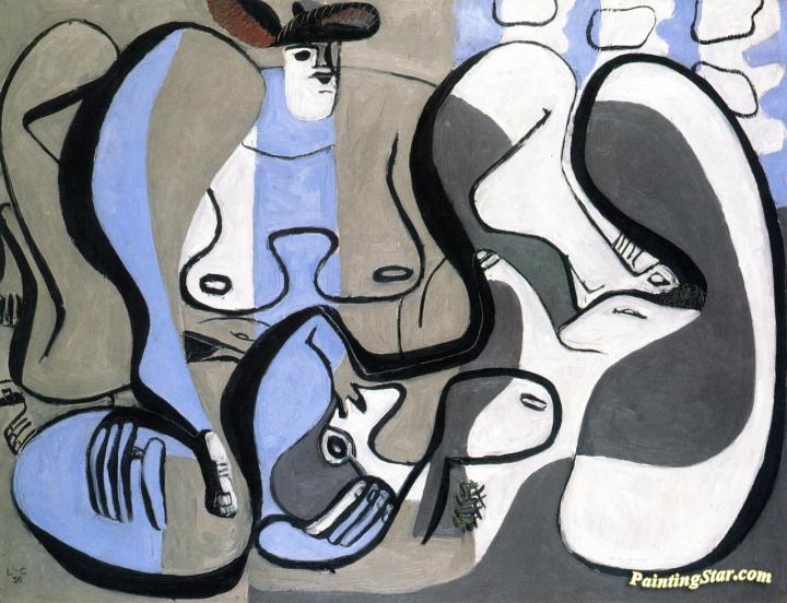 720x552 Two Figures In Grey Artwork By Charles Edouard Jeanneret (Le - Corbusier Painting