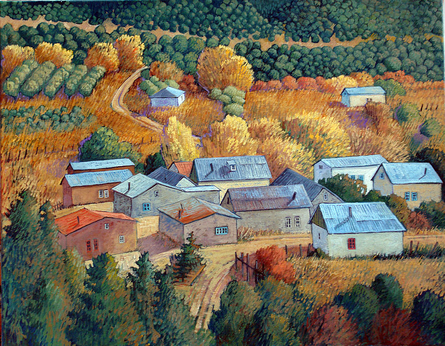 900x700 Tejados De Cordova Painting By Donna Clair - Cordova Painting