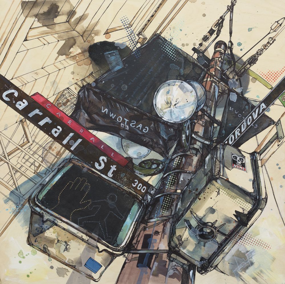 1000x998 This Painting Is Titled Carrall And Cordova, Which Is Named - Cordova Painting