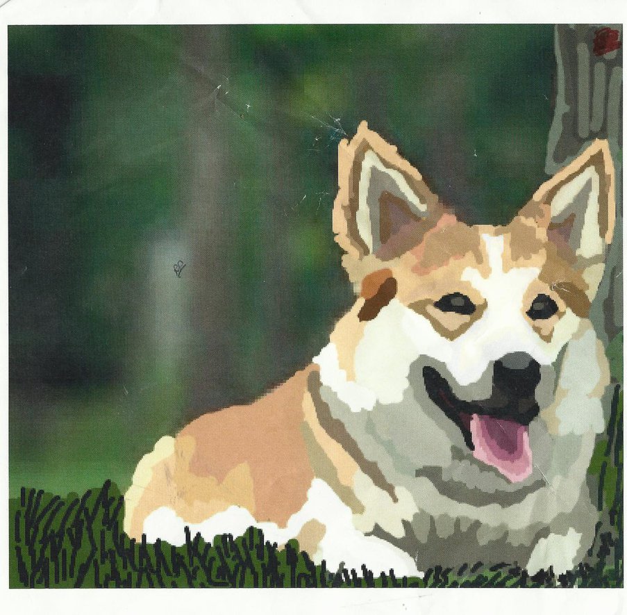903x885 Corgi Painting (Ms Paint) By Soundforever - Corgi Painting