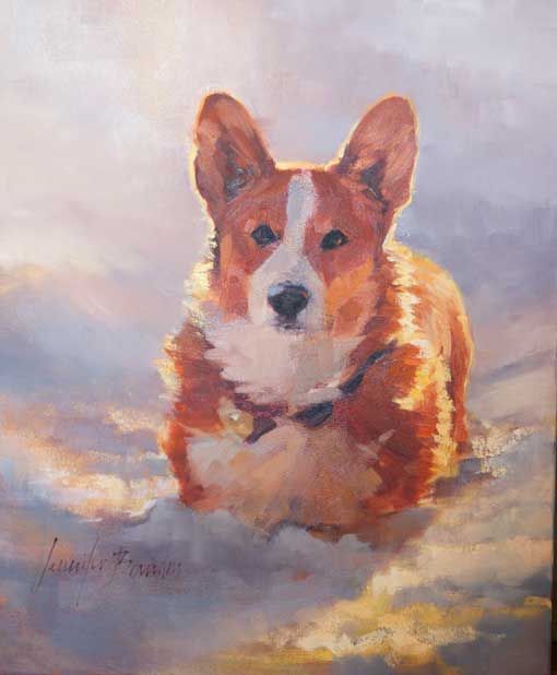 510x618 Corgi Painting - Corgi Painting