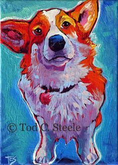 236x330 Fluffy Corgi In Art - Corgi Painting