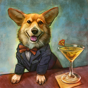 300x300 Corgi Paintings Fine Art America - Corgi Painting