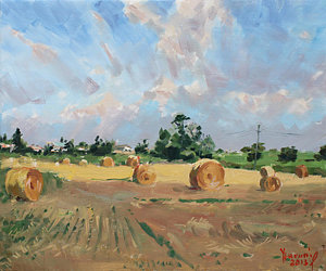 300x250 Corn Field Paintings Fine Art America - Corn Field Painting
