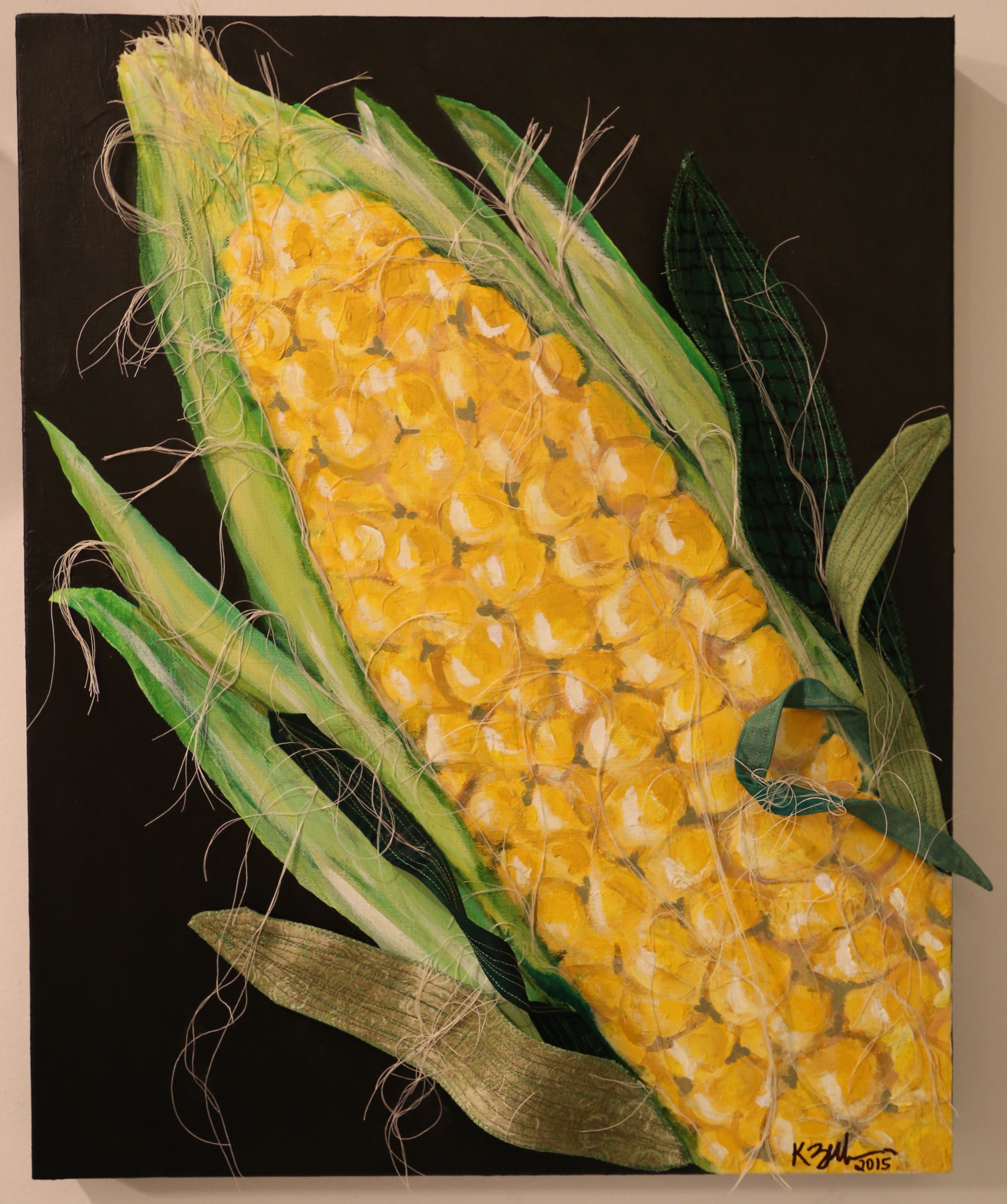 3358x4016 Photorealism In Acrylics Beats Per Minute - Corn Painting