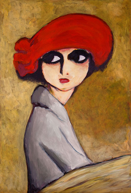 441x650 Rob Fewster Art Gallery Colourful And Original Acrylic - Corn Poppy Painting