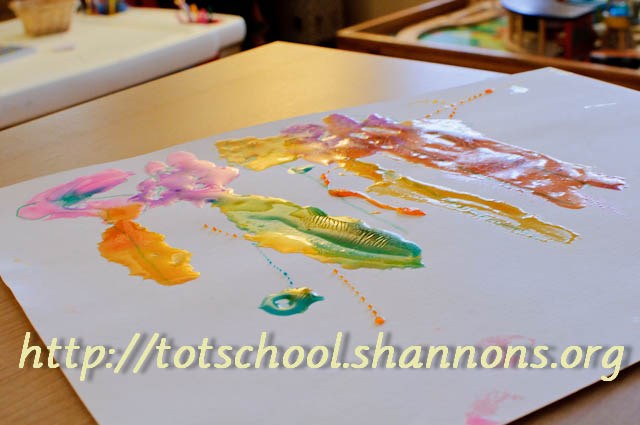 640x425 Corn Syrup Painting Shannon's Tot School - Corn Syrup Painting