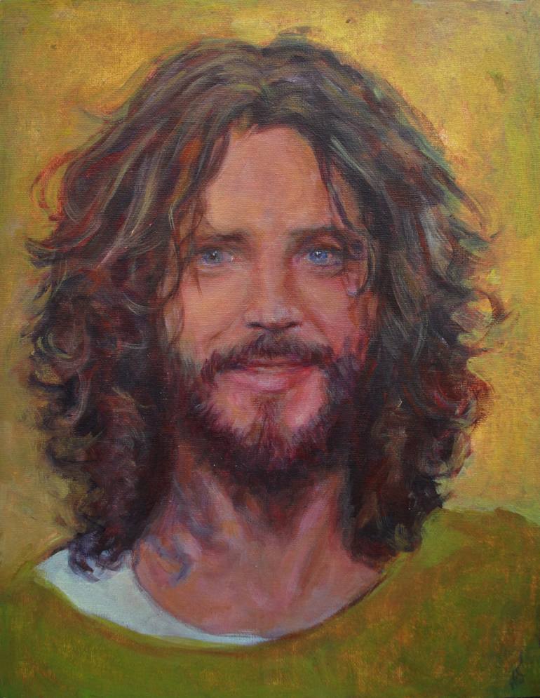 770x995 Saatchi Art Chris Cornell Painting By Jennifer Alarza - Cornell Painting