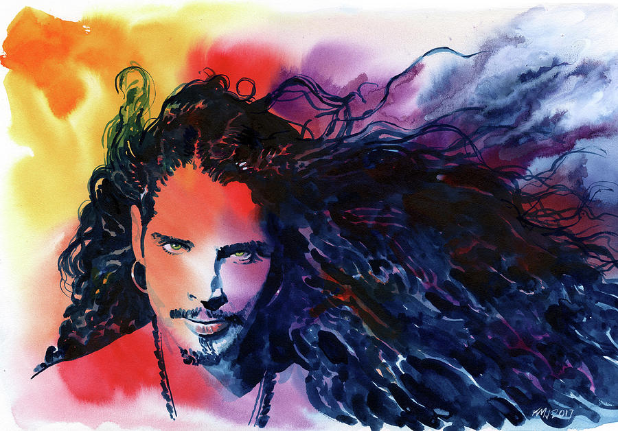 900x628 Chris Cornell Painting By Ken Meyer - Cornell Painting