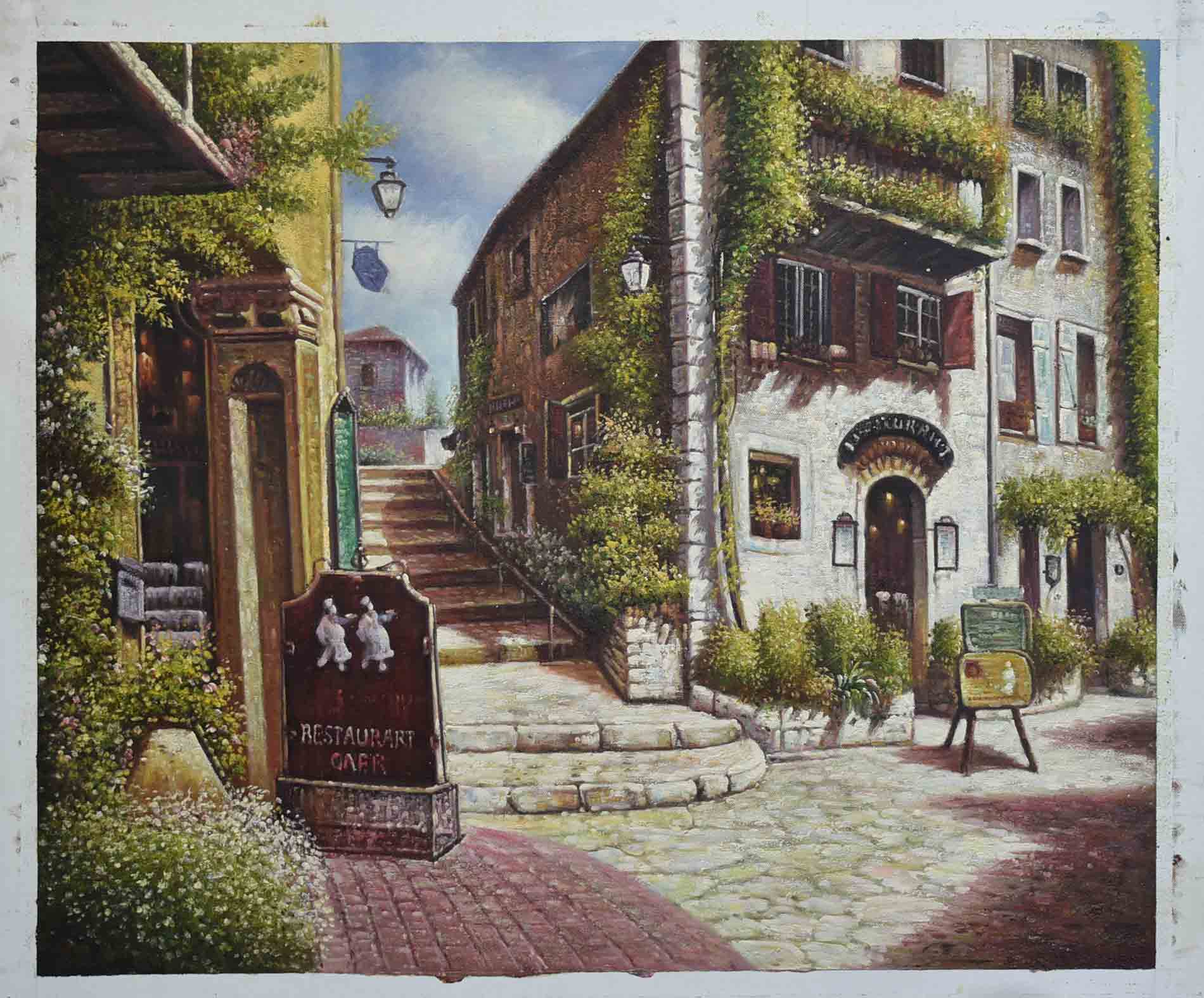 1900x1575 Corner Cafe - Corner Cafe Painting