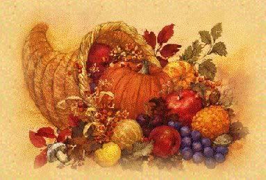 383x260 Thanksgiving Cornucopia Painting - Cornucopia Painting