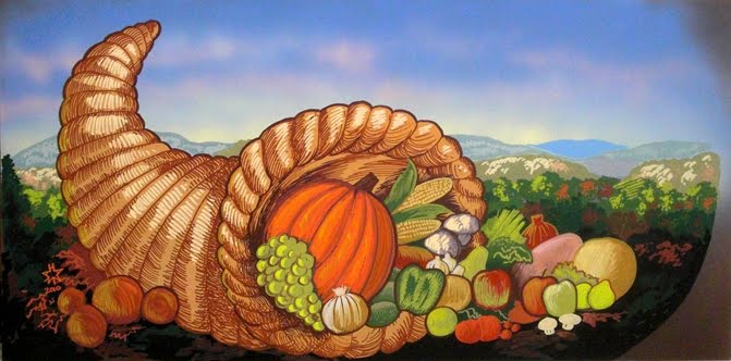 671x332 Art By Products Cornucopia - Cornucopia Painting